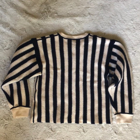 T by Alexander Wang striped waffle sweater, XS - Picture 3 of 5